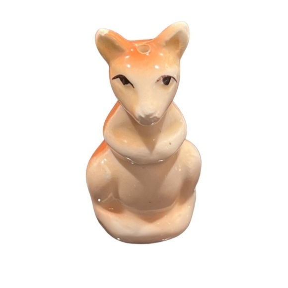 Kangaroo Mom & Baby Joey Salt & Pepper Shaker Set VGVC Vintage - Picture 6 of 11